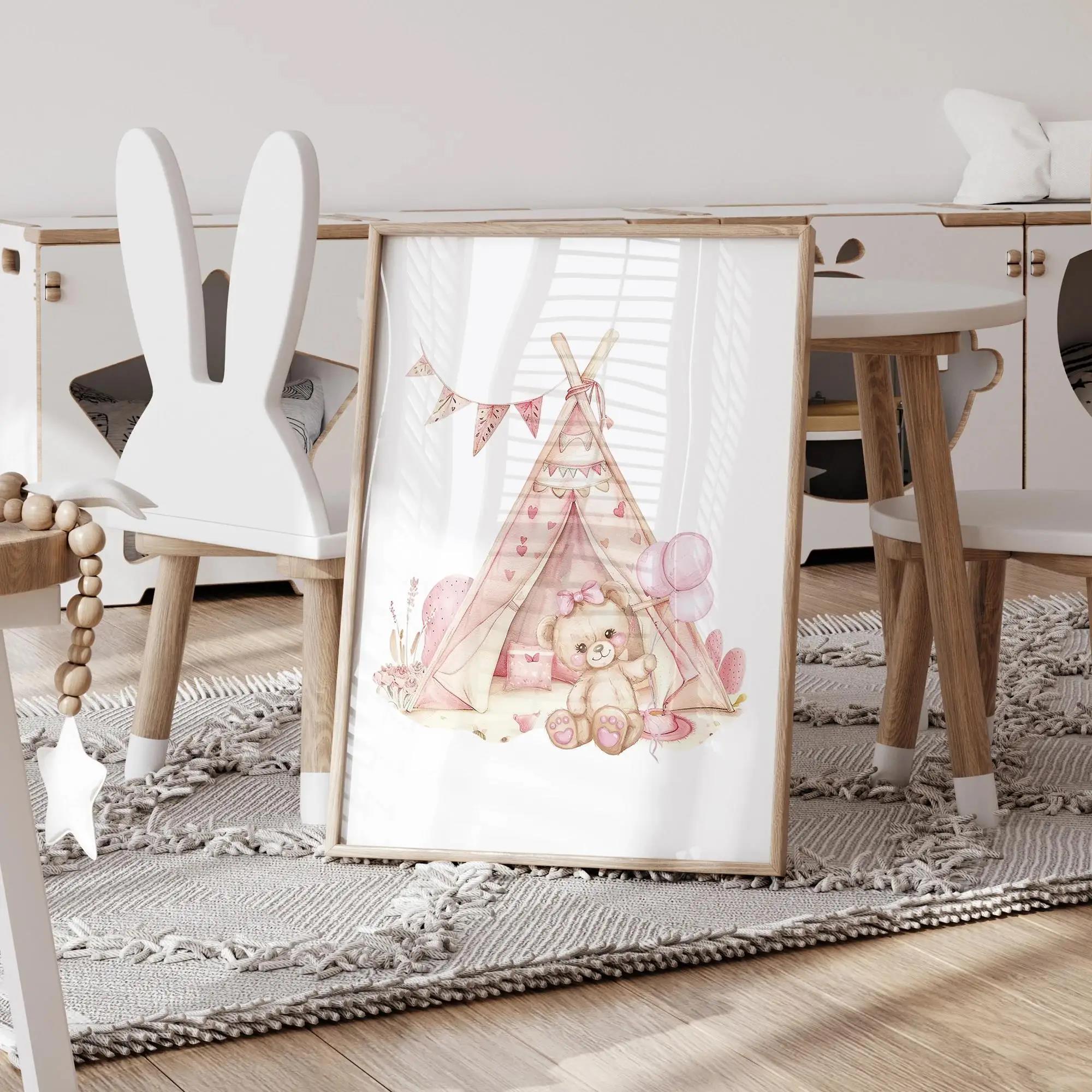 Pink Dream Bear Carousel Tent  - Interior Design Living Room recension och pris