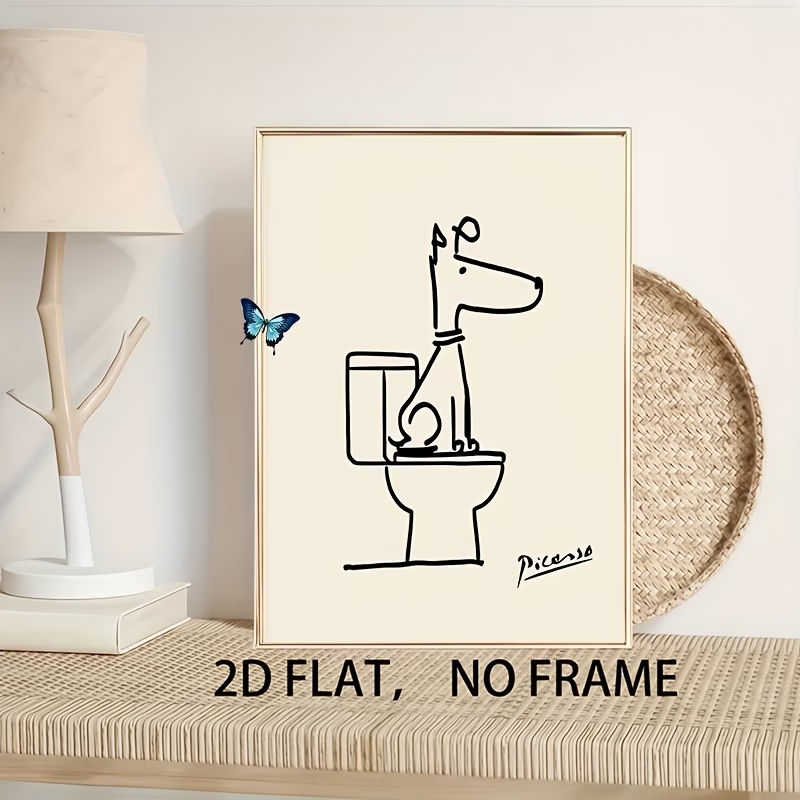Modern,Retro Fun Dog Toilet Pi - Interior Design Living Room recension och pris