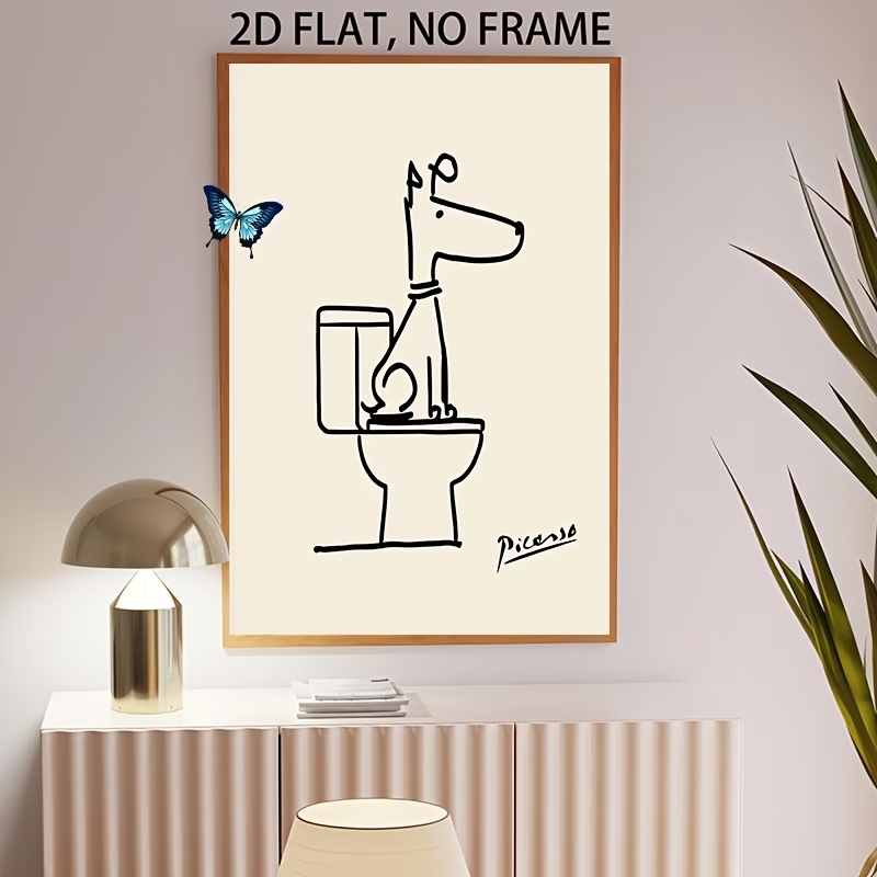 Modern,Retro Fun Dog Toilet Pi - Interior Design Living Room recension och pris