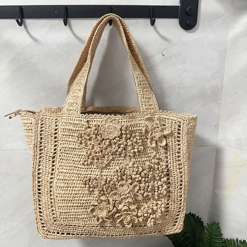 Summer Flower Woven Tote Bag B - Interior Design Bali recension och pris