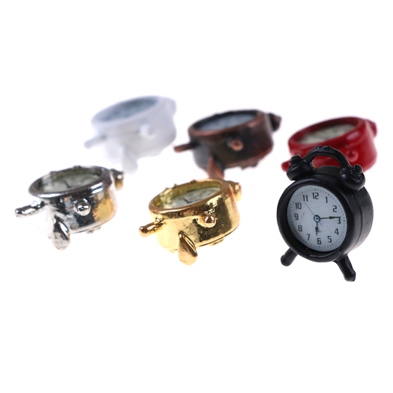 1pc 1:12 Metal Doll Alarm Cloc - Interior Design Living Room recension och pris